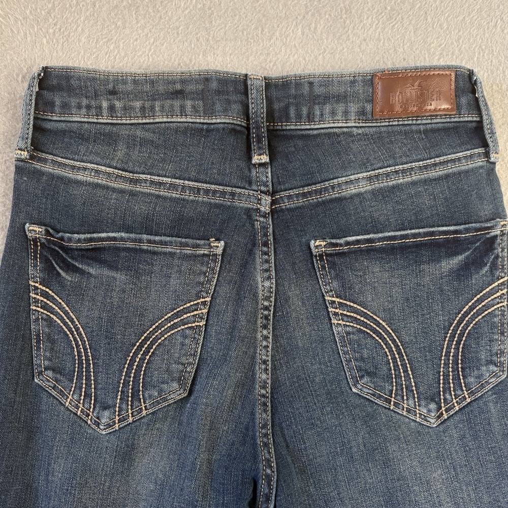 Hollister Jeans Women 26/3R Ultra Highβ Rise Super Skinny Dark Wash Stretch - Picture 3 of 10